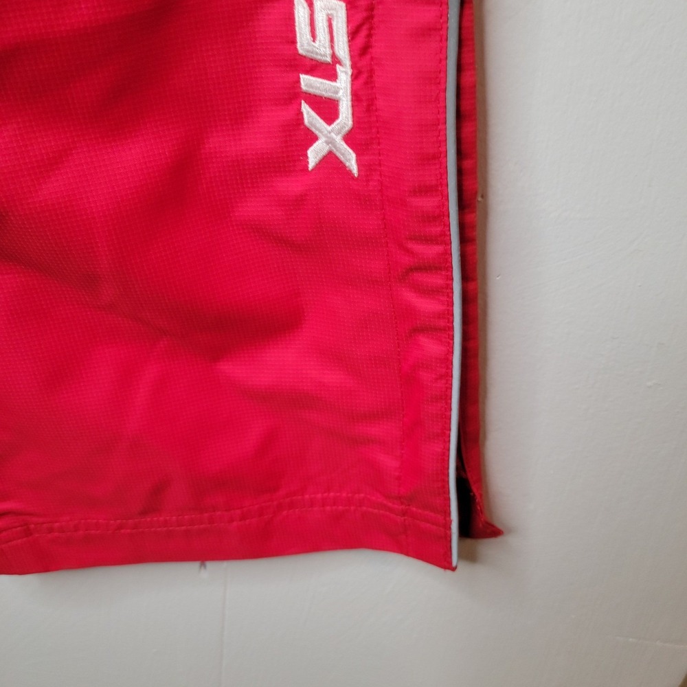 STX Warm Up Pants Red Elastic Waist Zip Pockets Athletic Activewear Youth Small - Picture 12 of 16